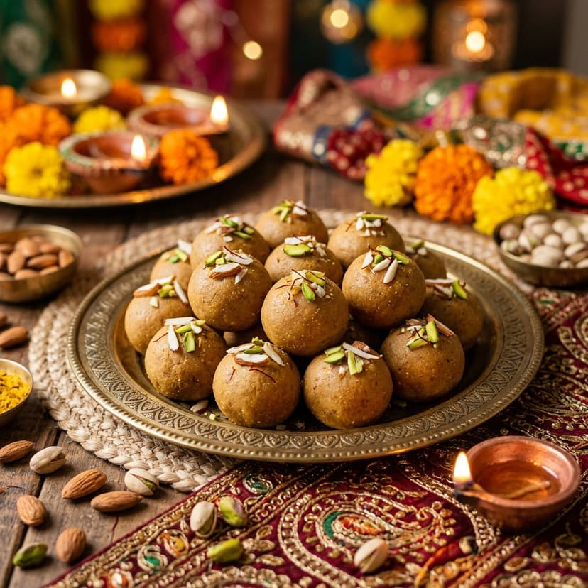 Besan Laddoo — made with Annapurna Besan